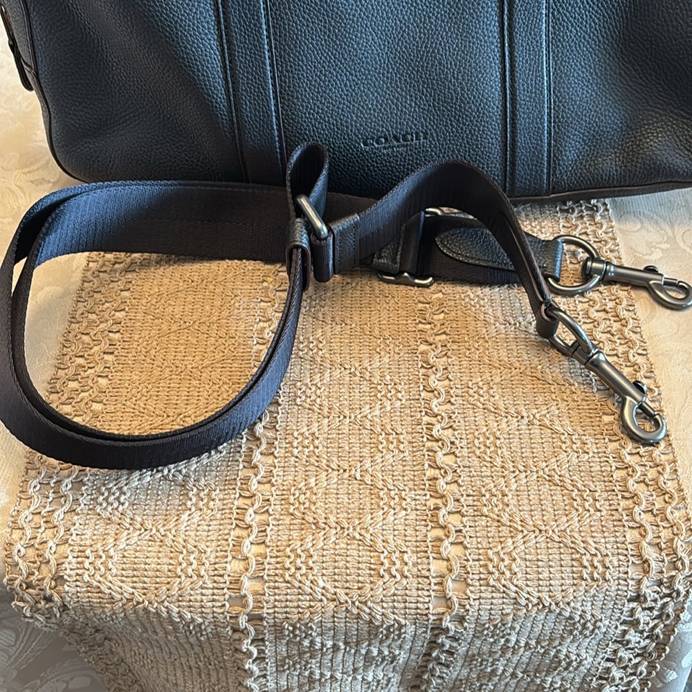 NWT Coach Black Leather Bag - Picture 9 of 13